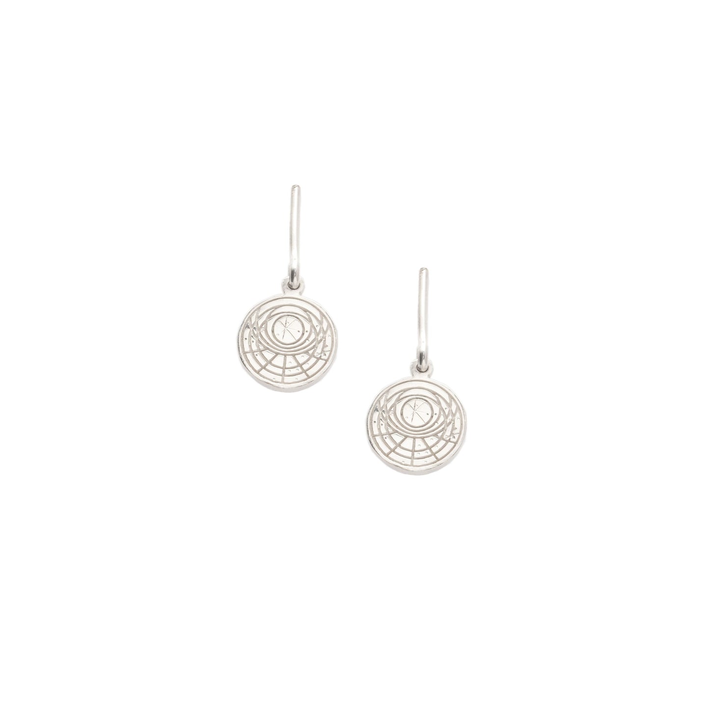 Astrolabe and Bar Earrings