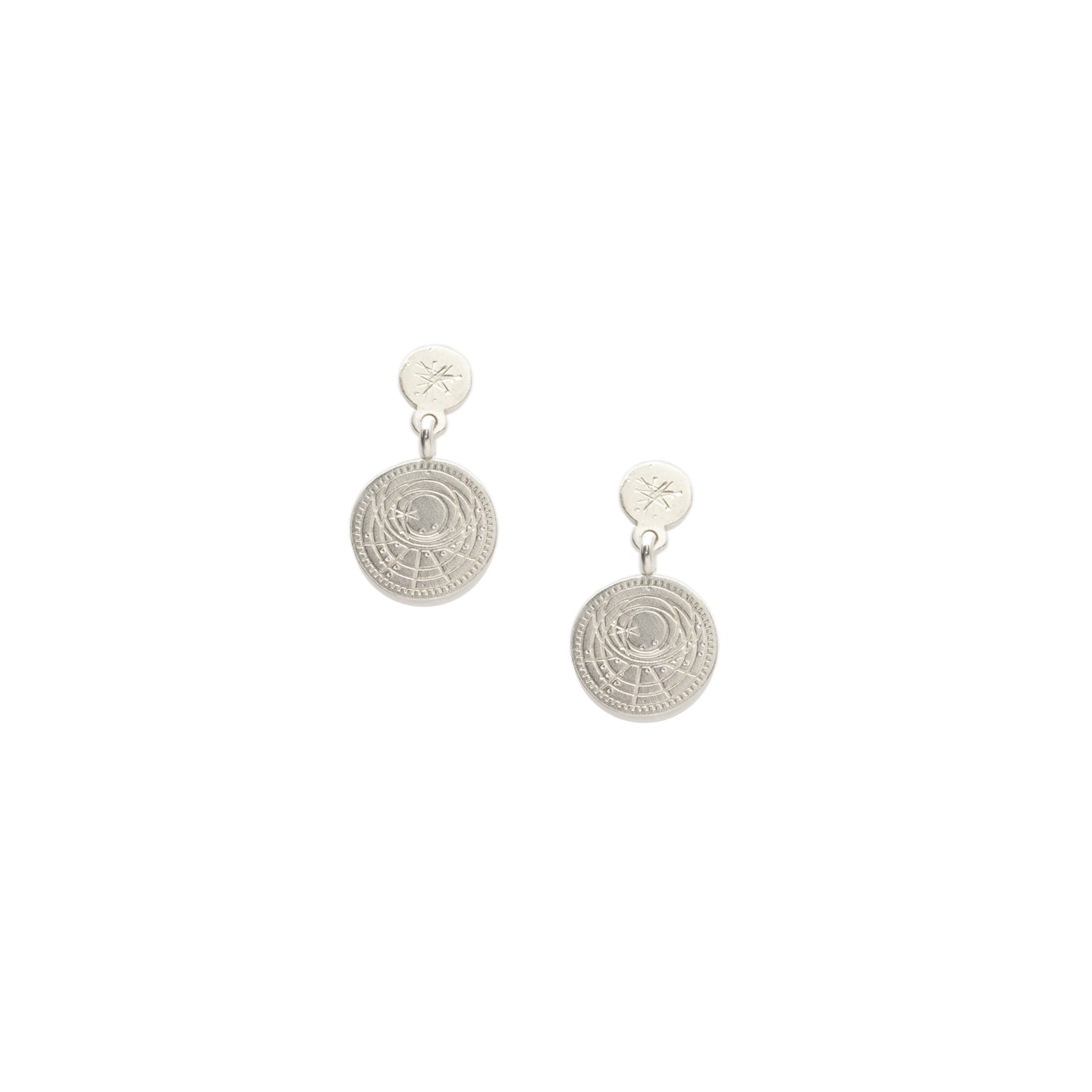 Astrolabe and Star Earrings